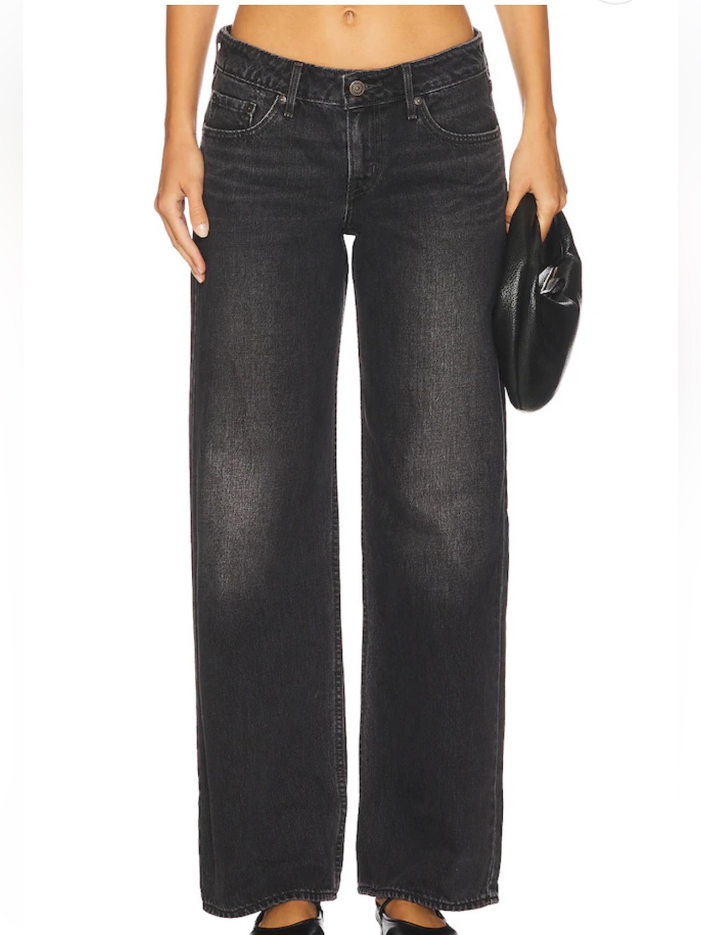 Levi’s Low Loose Jeans in Grey Size 27 wide leg